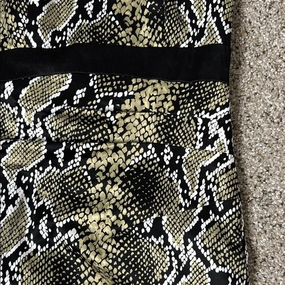 Karen Miller Snakeskin Print Sleeveless Dress Size 6 - Picture 4 of 14